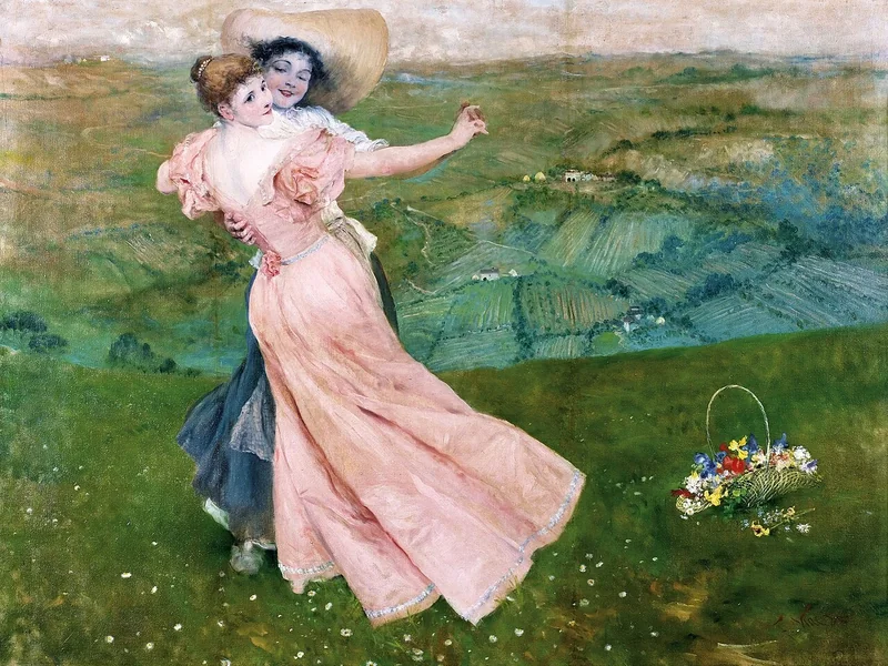 1845-Francesco Vinea - La danza sul prato